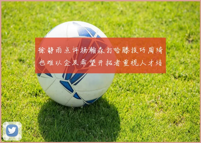 徐静雨点评杨瀚森打哈滕技巧周琦也难以企及希望开拓者重视人才培养